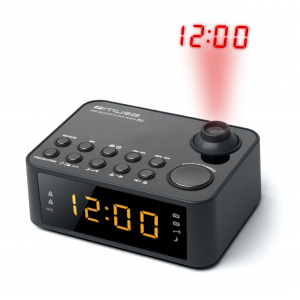 Radio reloj portátil Muse M-178 P, FM/AM, negro