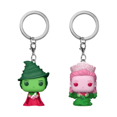 Funko pop keychain llavero cine wicked elphaba thropp & glinda upland