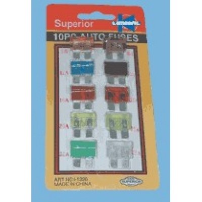 Kit fusibles Plano para Automovil ( 10 fusibles )