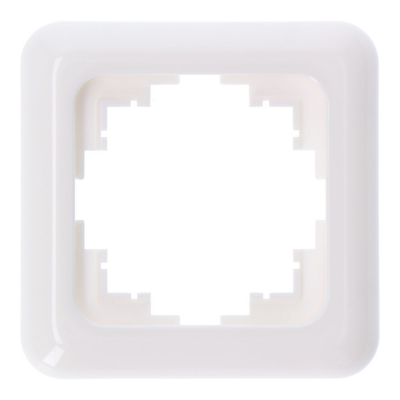 Marco 1 elemento empotrar serie term blanco 80x80mm (bolsa blister)