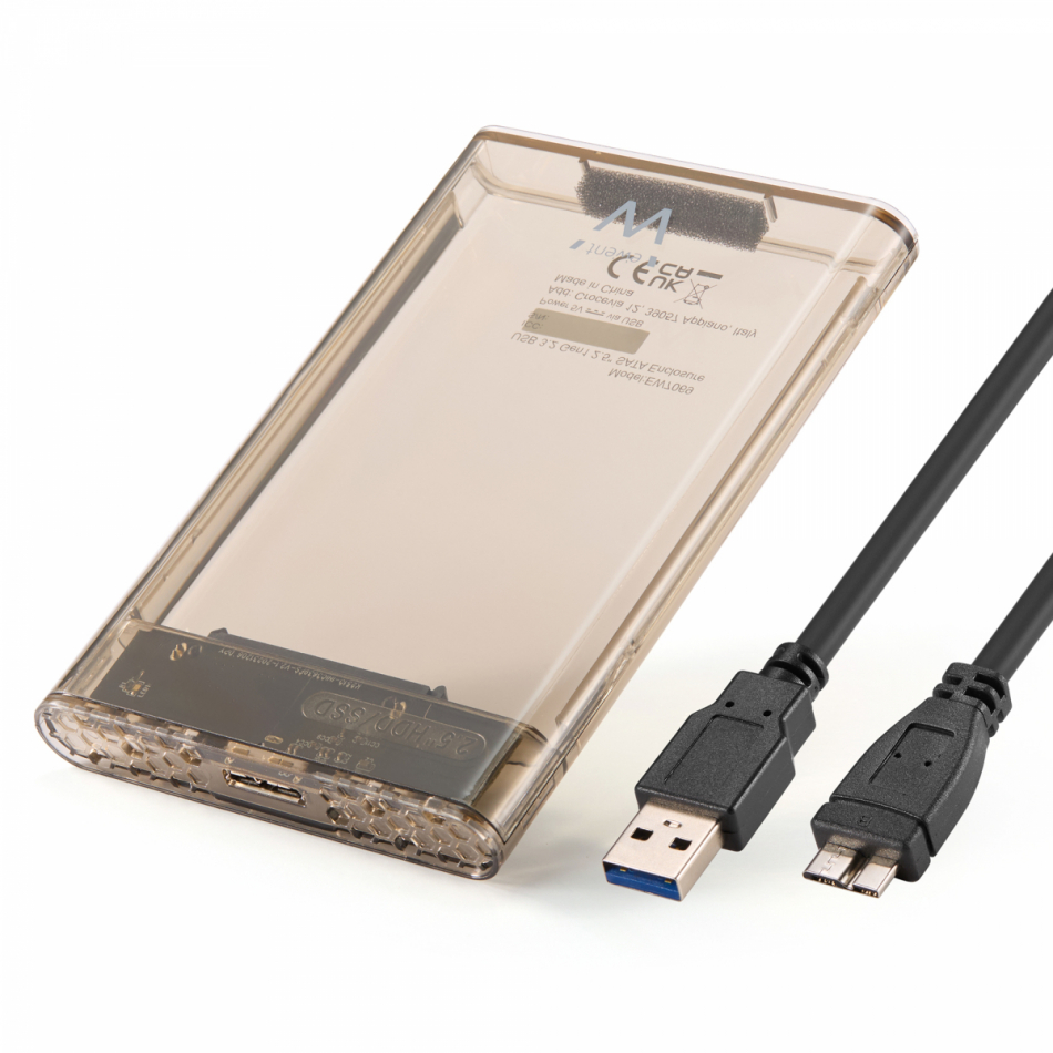 Ewent - EW7069 Caja externa para SSD Transparente 2.5 USB-A