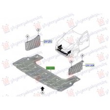 CUBIERTA DEBAJO DE MOTOR PARTE EN MEDIO DE PLASTICO (O)