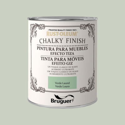 Rust-oleum chalky finish muebles verde laurel 0,750l 5397547 bruguer
