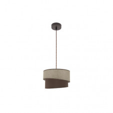 Colgante Hara 1xe27 Marron/marron Regx35x35 Cm