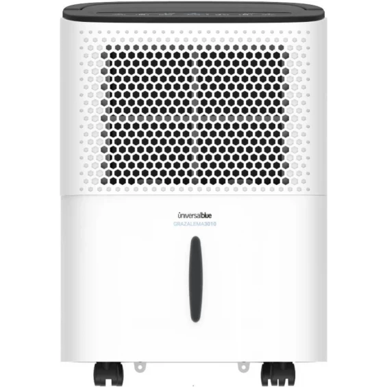 Deshumidificador Universal Blue GRAZALEMA 3010, 10 litros/día, depósito 1,8 litros, 42 dB, drenaje continuo, para 10-12 m², blanco y negro - imagen 4