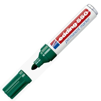 EDDING Marcador permanente 550 punta conica trazo 3-4mm verde