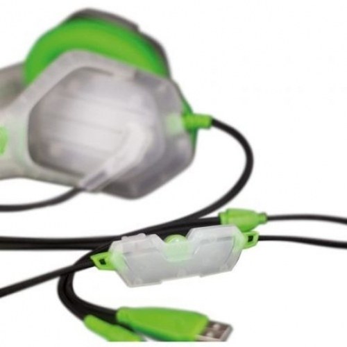 Auriculares Gaming con Micrófono FR-TEC GHOST H28/ Jack 3.5/ Verdes