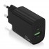 Aisens - Cargador 20W, 1Xusb-C Pd3.0, 1Xusb-A Qc3.0, Negro