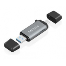 Lector Tarjetas AISENS USB-A/C 3.0 Gris (ASCR-2A09-GR)