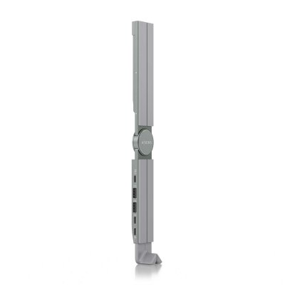 AISENS - SOPORTE DE SOBREMESA AJUSTABLE PARA PORTATIL / TABLET CON USB-C DOCKING 4 EN 1, GRIS