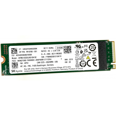 Disco SSD SK HYNIX BC711 512GB/ M.2 2280 PCIe Gen3/ Full Capacity