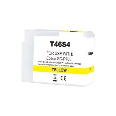 Epson T46S4 Amarillo Cartucho de Tinta Generico - Reemplaza C13T46S400