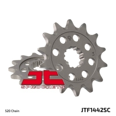 Piñón JT SPROCKETS acero autolimpiable 1442 - Paso 520 JTF1442.13SC