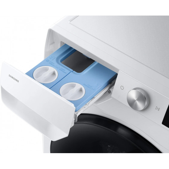 Lavadora - secadora Samsung WD10HG6U94BEU3, 10kg lavado, 6kg secado, 1400rpm, clase A/D, 72dB, 25 programas, Vapor, Inverter, display LED, blanco - imagen 2