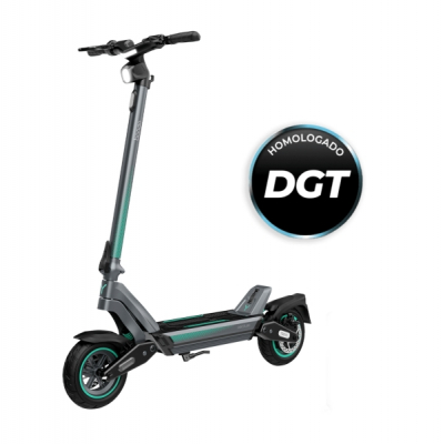 Cecotec Bongo Serie Y45 Patinete Electrico - Potencia de 750W - Autonomia 45km - Ruedas 10 - Doble Suspension - Frenos de Disco y E-ABS - Velocidad 25km/h - Homologado por la DGT - Color Negro y Azul