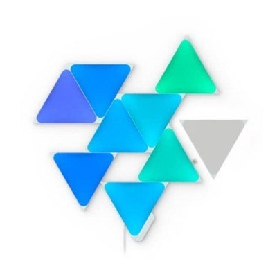 Panel led nanoleaf shapes triangles starterkit 9pk