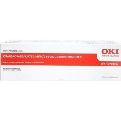 OKI C9600/C9650/C9655/C9800/C9850 Cyan Tambor de Imagen Original - 42918107