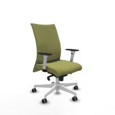 Piqueras y Crespo Albacete confidente sincro bali verde oliva brazos 1D blancos base blanca ruedas 65mm engomadas