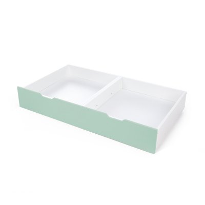 Cajón para cuna o cama Montessori de 70x140 cm verde-menta · J191-M1255