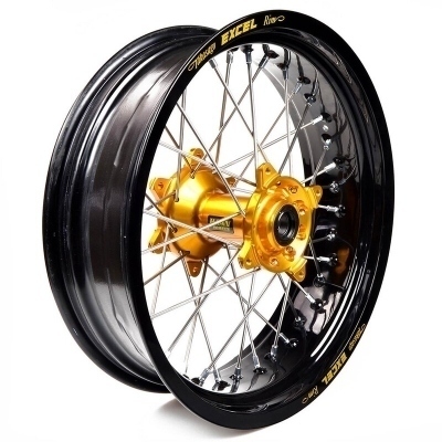 Rueda completa Haan Wheels aro negro 17-4,50 buje oro 1 46008/3/2 1 46008/3/2