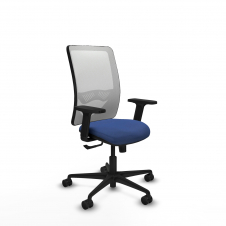 Piqueras y Crespo Zulema sincro malla blanca bali azul marino brazos 2D base nailon ruedas 65mm nailon