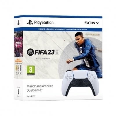 Accesorio sony ps5 - mando dualsense blanco + fifa 23