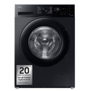 Lavadora Samsung WW11DG5B25ABEC 11Kg, 1400rpm, 12 programas, motor inverter, pantalla LED, EcoBubble, clase A-10%, negro