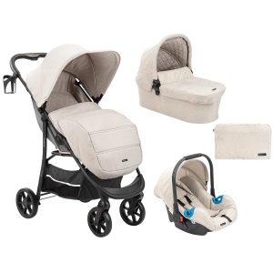 Carrito de bebé 3en1 Selina Beige Claro 2023