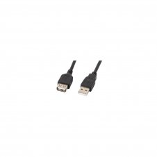 CABLE ALARGADOR USB LANBERG USB-A MACHO A USB-A HEMBRA 70CM NEGRO CA-USBE-10CC-0007-BK
