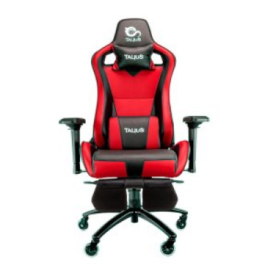 (Km0) SILLA GAMER TALIUS CAIMAN V2 NEGRA/ROJA, REPOSAPIES, 4D, FROG