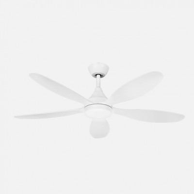 Ventilador Dc Tobarra 18w Blanco 5aspas 6vel.132d 2250lm 3000-4500-6500k Remoto+memoria+temporizador