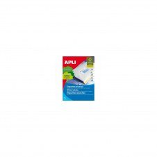 ETIQUETAS APLI AUTOADHESIVAS 100 HOJAS PARA IMPRESORAS INKJET LASER Y FOTOCOPIADORAS BLANCO 1289