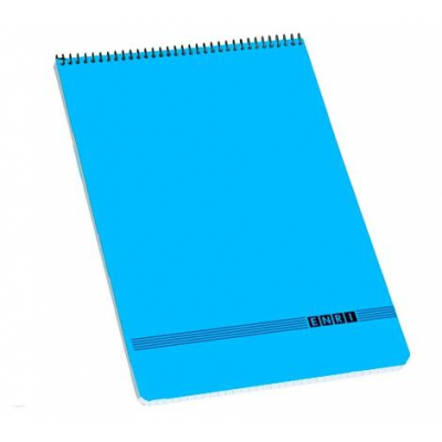 ENRI CUADERNO ESPIRAL SUPERIOR OFICINA 80H 4X4 TAPA BLANDA 4º AZUL -10U-