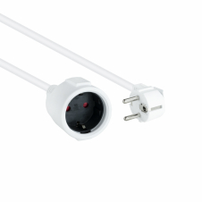 Nanocable Cable de Alimentación Alargador, Blanco, 5 m