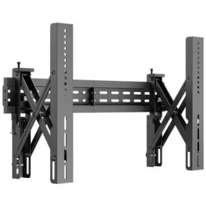 Soporte Video Wall de pared Aisens VW70LPO-255, 37-70 pulgadas, hasta 70 kg, VESA 600 x 400 mm, pop-out 78-220 mm, nivelación ±3°, negro