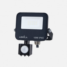 Proyector C/sensor Boiro 10w 6500k Negro 1000l Led Smd Ip65 Orientable 15x11x6cm