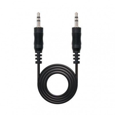 CABLE ESTÉREO NANOCABLE 10.24.0115 - CONECTORES JACK 3.5M/M - 15M - NEGRO