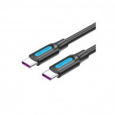 Vention Cable USB 2.0 5A Tipo-C COTBF/ USB Tipo-C Macho - USB Tipo-C Macho/ 1m/ Negro