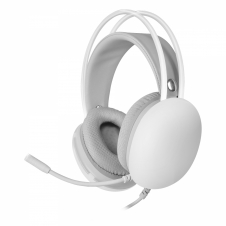 Mars Gaming MH-GLOW Blanco Auriculares 360º Full Chroma RGB Flow Micrófono Cancelación de Ruido Diseño Ultra-ligero Almohadillas Mempory-Foam Comp