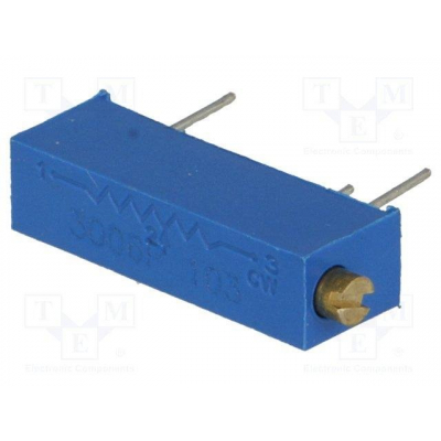 Resistencia Ajustable 10K 0,75W Multivueltas Ajuste Horizontal