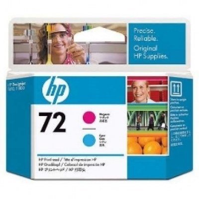 Cabezal impresion hp 72 c9383a cian - magenta designjet t610 t1100