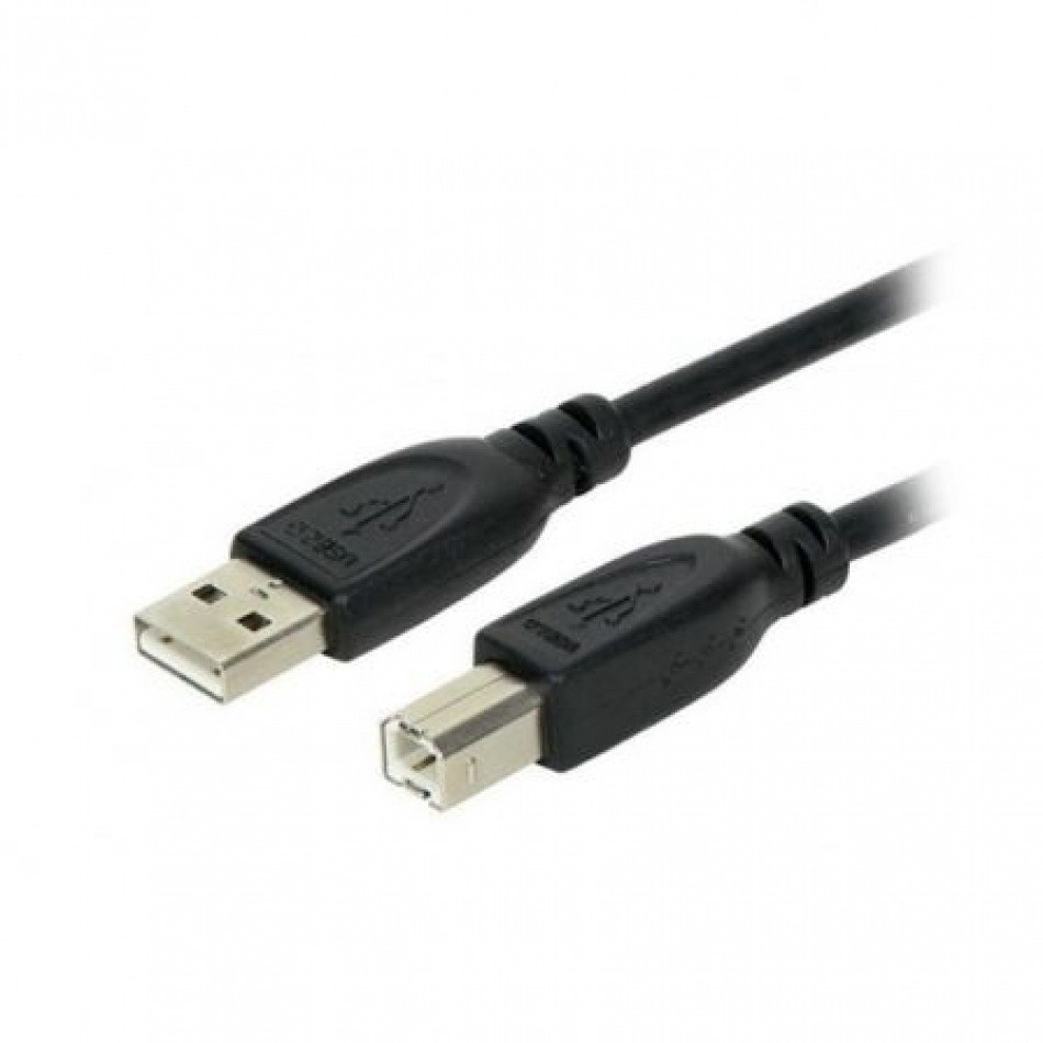 Cable USB 2.0 Impresora 3GO C104/ USB Macho - USB Tipo-B Macho/ 1.8m/ Negro