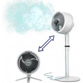 Ventilador nebulizador portátil de pie Shark FA220EU, autonomía 24 horas batería, híbrido, 12 combinaciones, 5 velocidades, oscilante 180º, inclinación 55º, mando a distancia, blanco - imagen 4