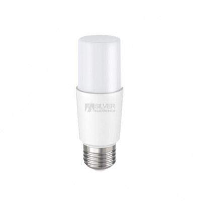 Bombilla LEDECO TUBULAR T37 E27 9W 230V 5000K SILVER