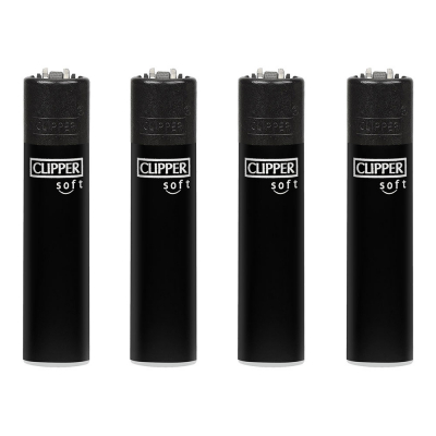 Encendedor cp11 acabado especial soft negro. clipper