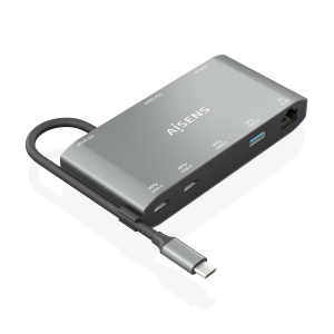 Aisens - Usb-C Dock 8 En 1, Usb-C A 1Xhdmi, 1Xvga, 1Xrj45, 2Xusb-A, 2X