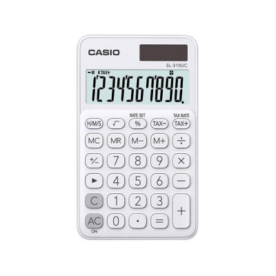 CASIO Calculadora de bolsillo My Color SL-310UC-WE 10 digitos blanco