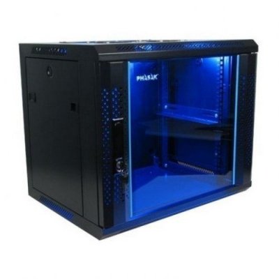 Armario rack mural 19 Phasak Pro 18U 600x450 negro