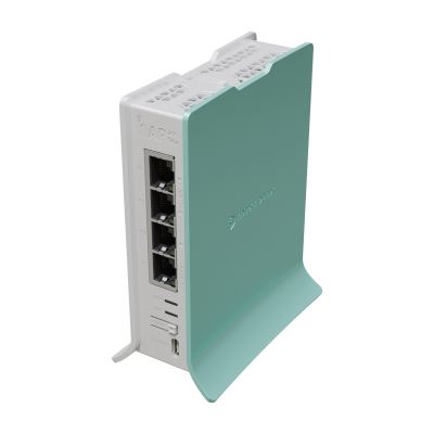 hAP router inalámbrico Gigabit Ethernet Banda única (2,4 GHz) Verde, Blanco