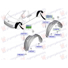 PASARUEDA DELANTERA DE PLASTICO(O)